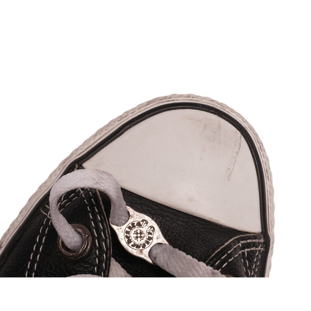 Chrome Hearts 'Triple Star Patch' Hightop Leather Converse