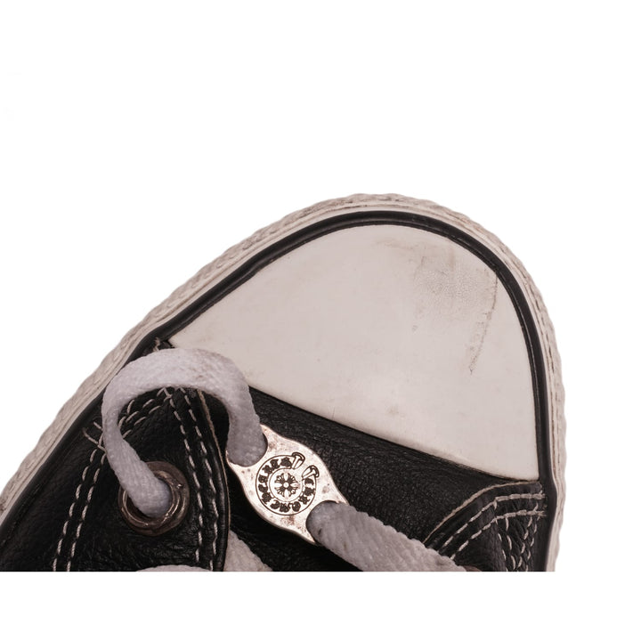 Chrome Hearts 'Triple Star Patch' Hightop Leather Converse