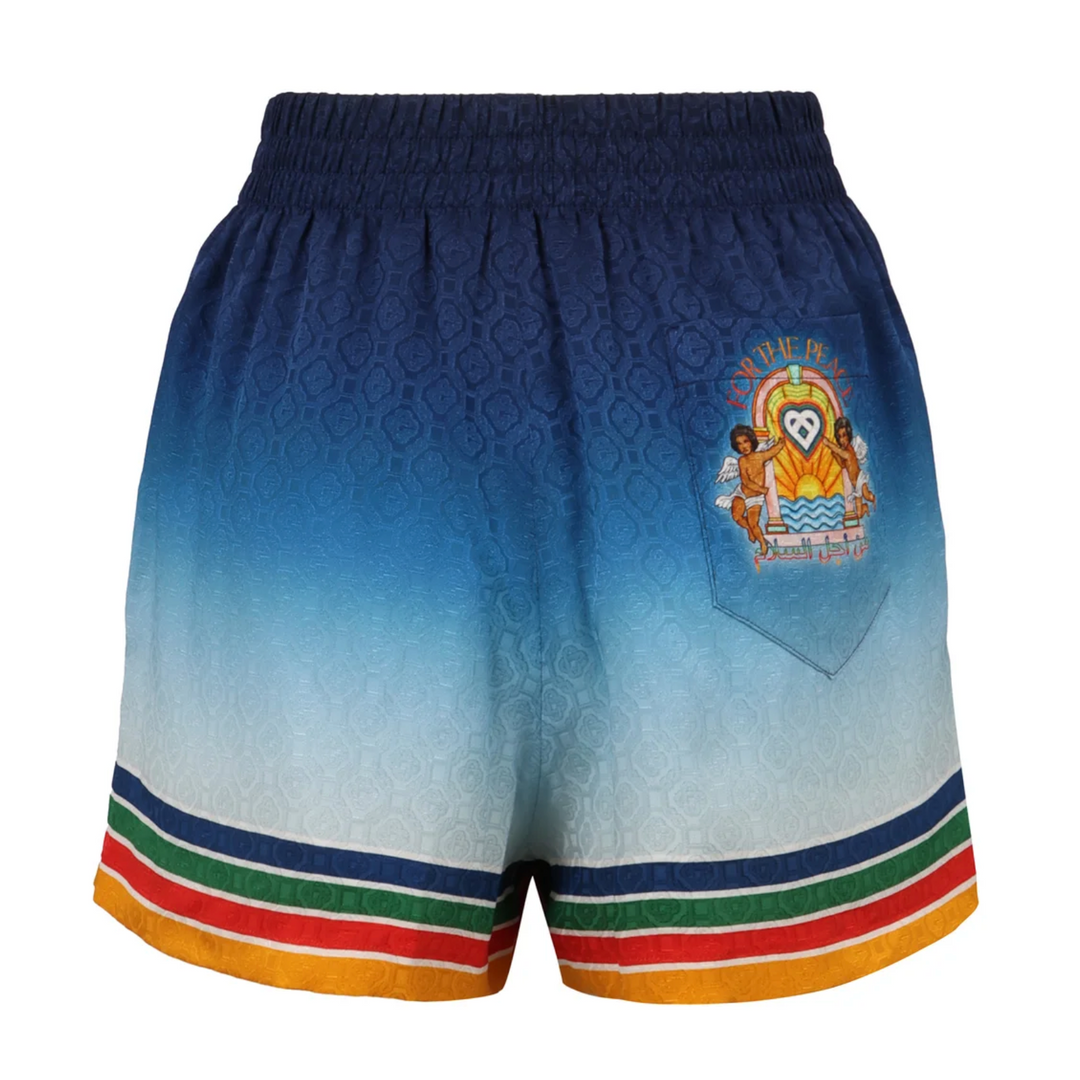 Casablanca 'For The Peace' Silk Shorts