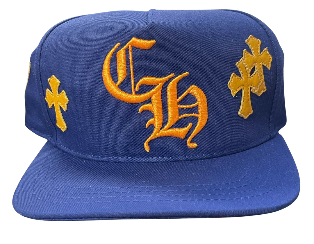 Chrome Hearts 'Cobalt Blue' Cross Patch Hat