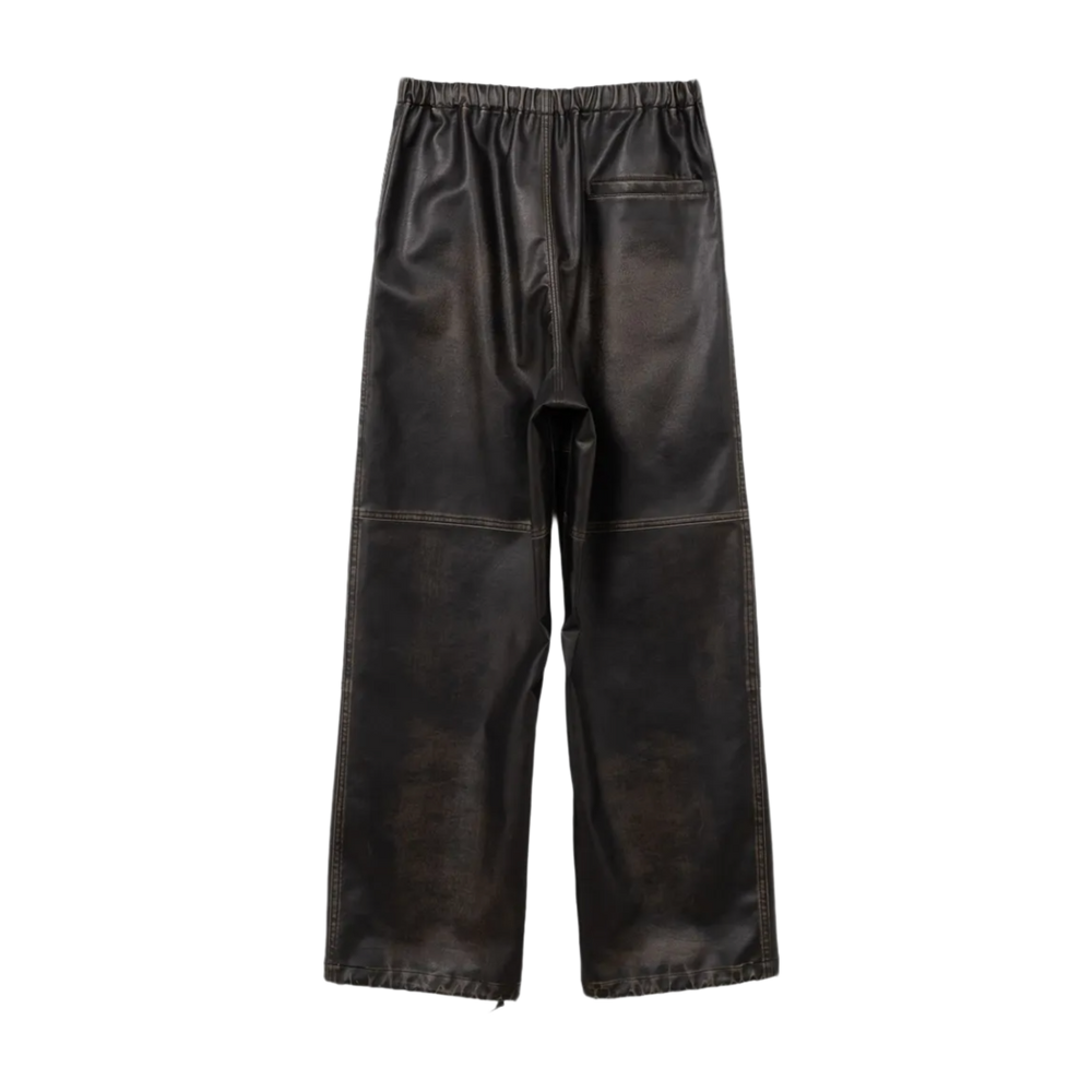 Maison Mihara Yasuhiro 'Black' Baggy Leather Pants
