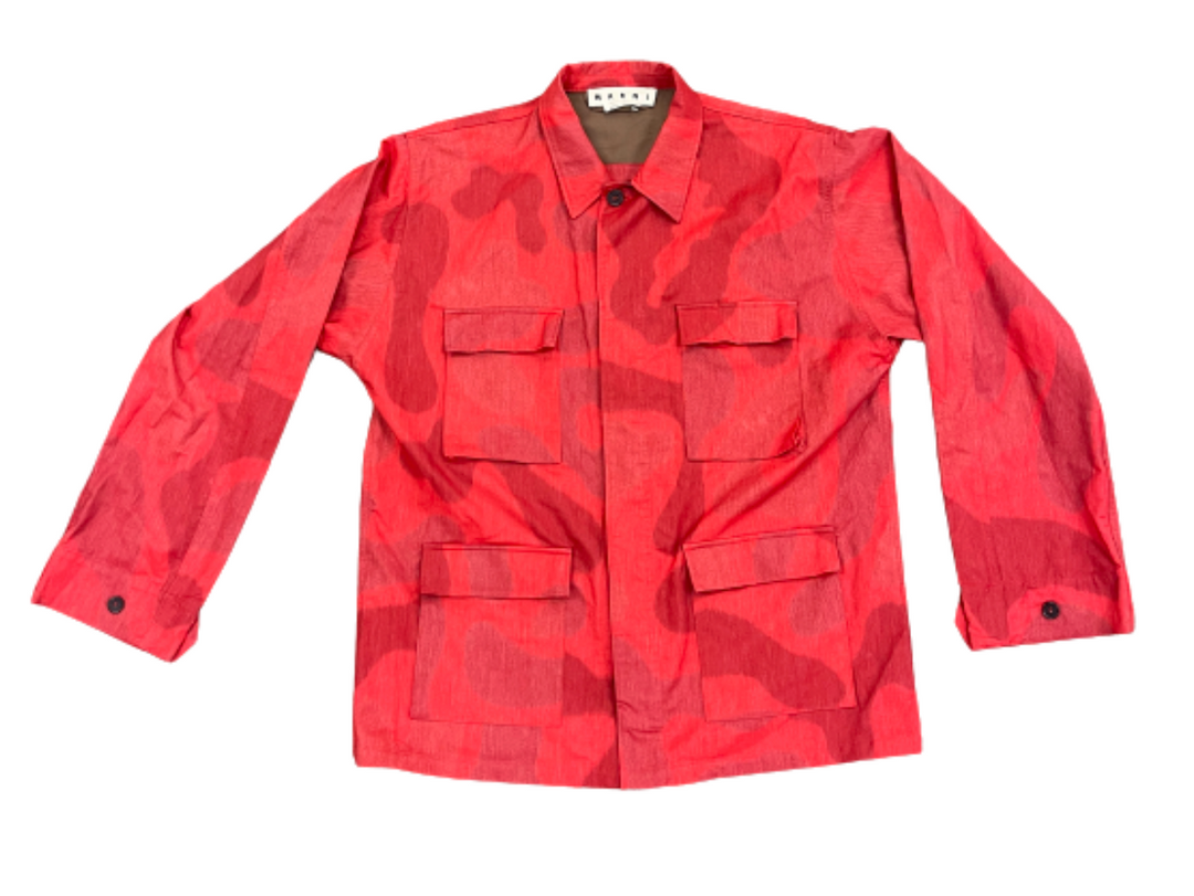 Marni 'Bull Denim' Red Jacket