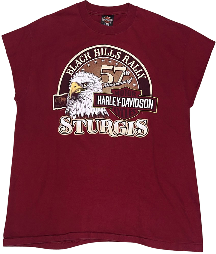Harley Davidson 'Sturgis, South Dakota 57th Anniversary' 1997 Vintage Cutoff Tee