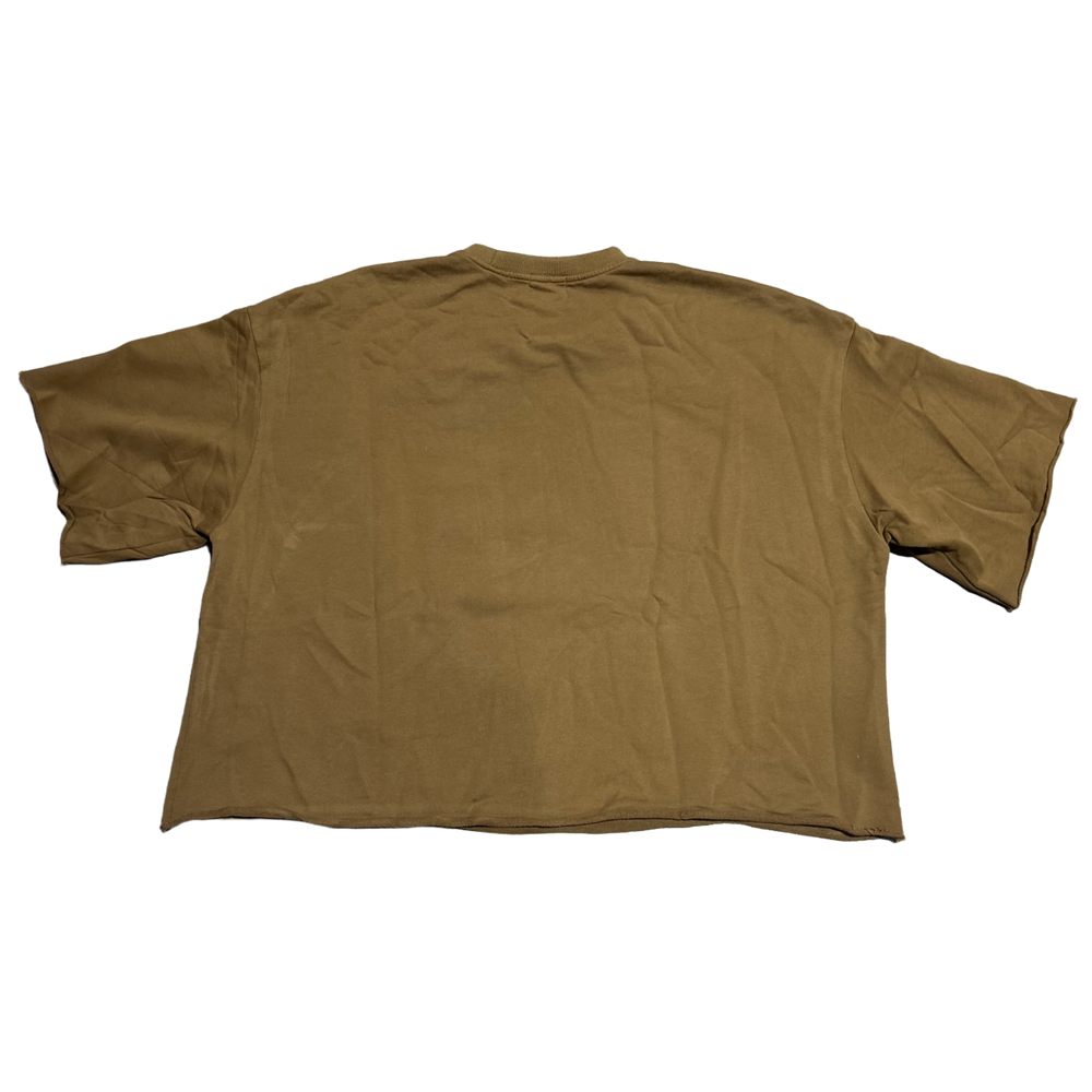 Saint Vanity 'Brown' Love Saint Cropped Crewneck