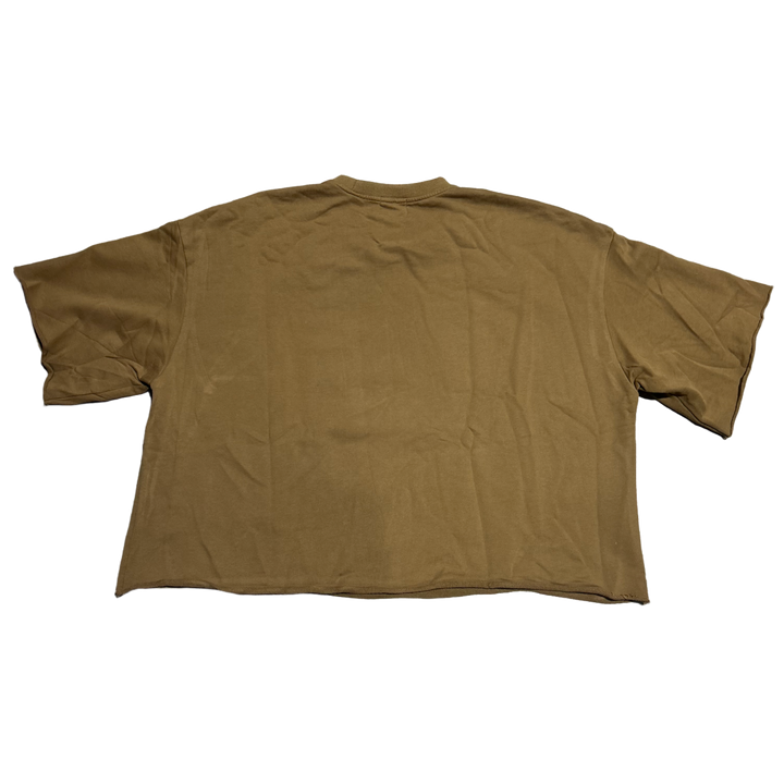 Saint Vanity 'Brown' Love Saint Cropped Crewneck