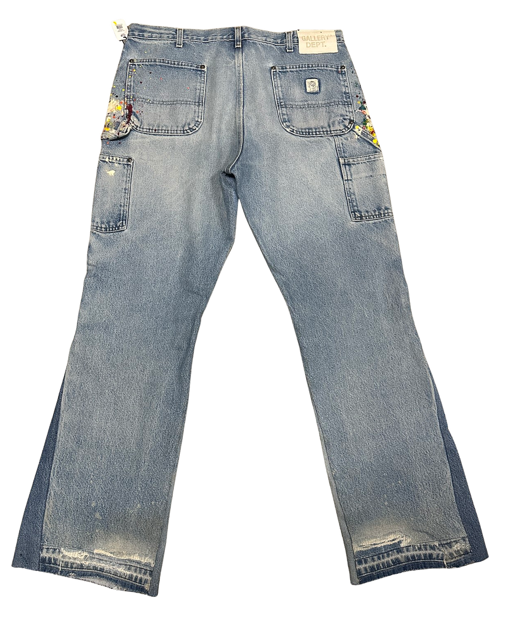 Gallery Dept. Carpenter Flare Blue Denim Painted Jeans