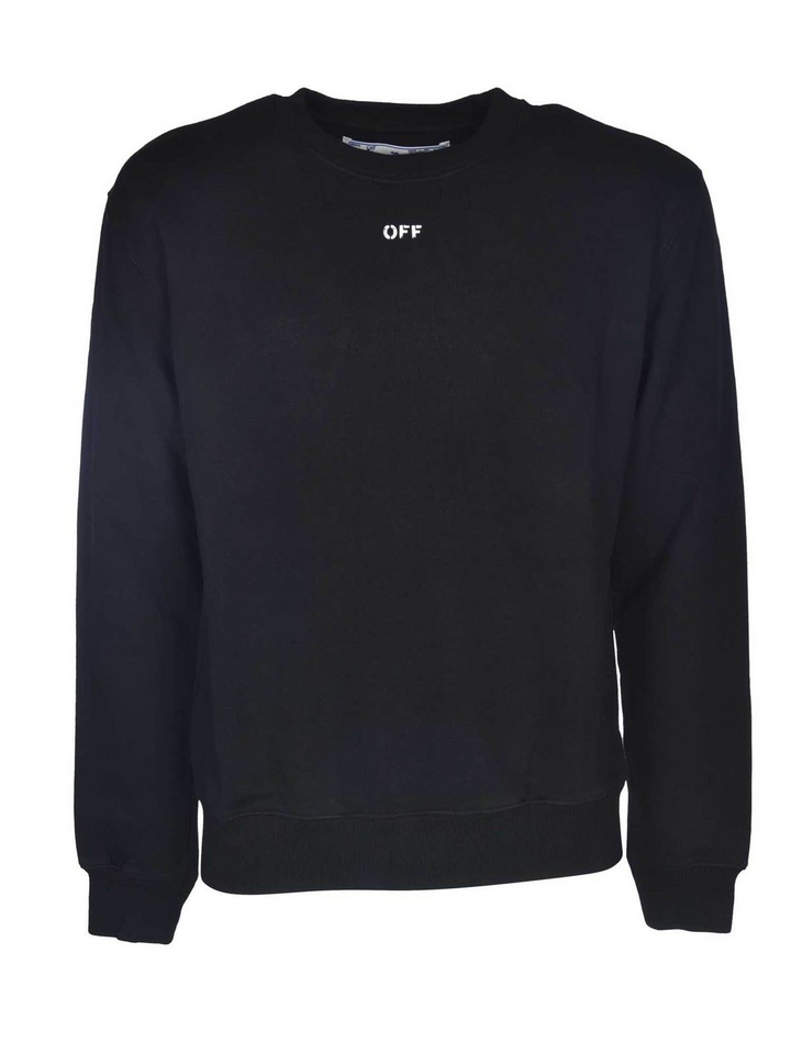 Off-White 'Black' Stencil Logo Crewneck