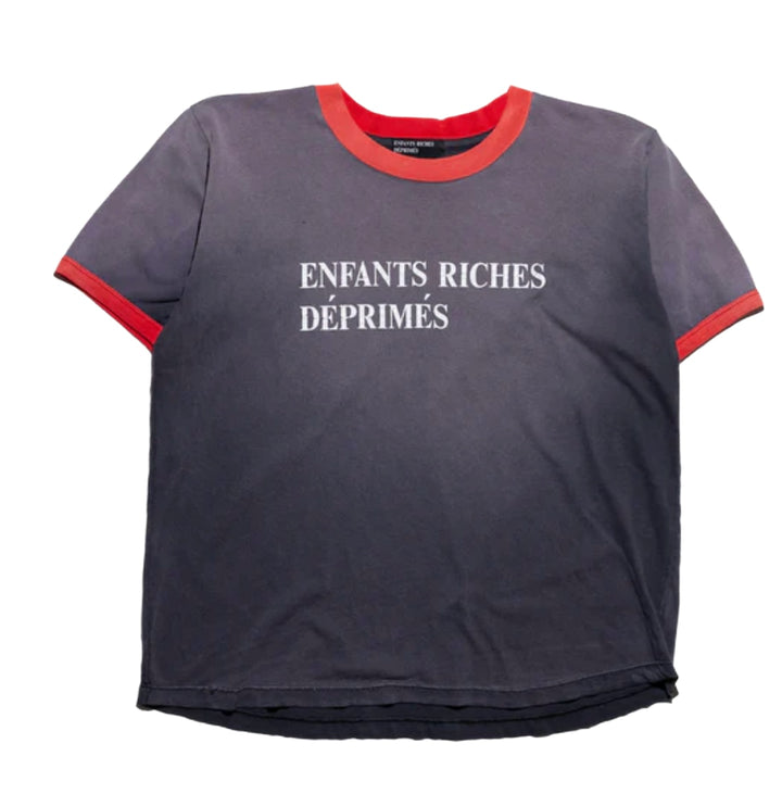 Enfants Riches Déprimés 'Faded Grey' Ringer Tee