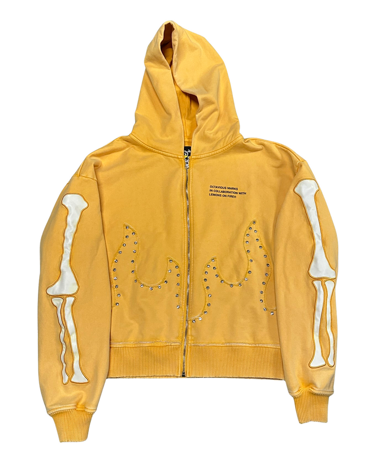 Octavious Marks x Lemons on Fire 'Not Perfect Yellow' Zip Up Jacket