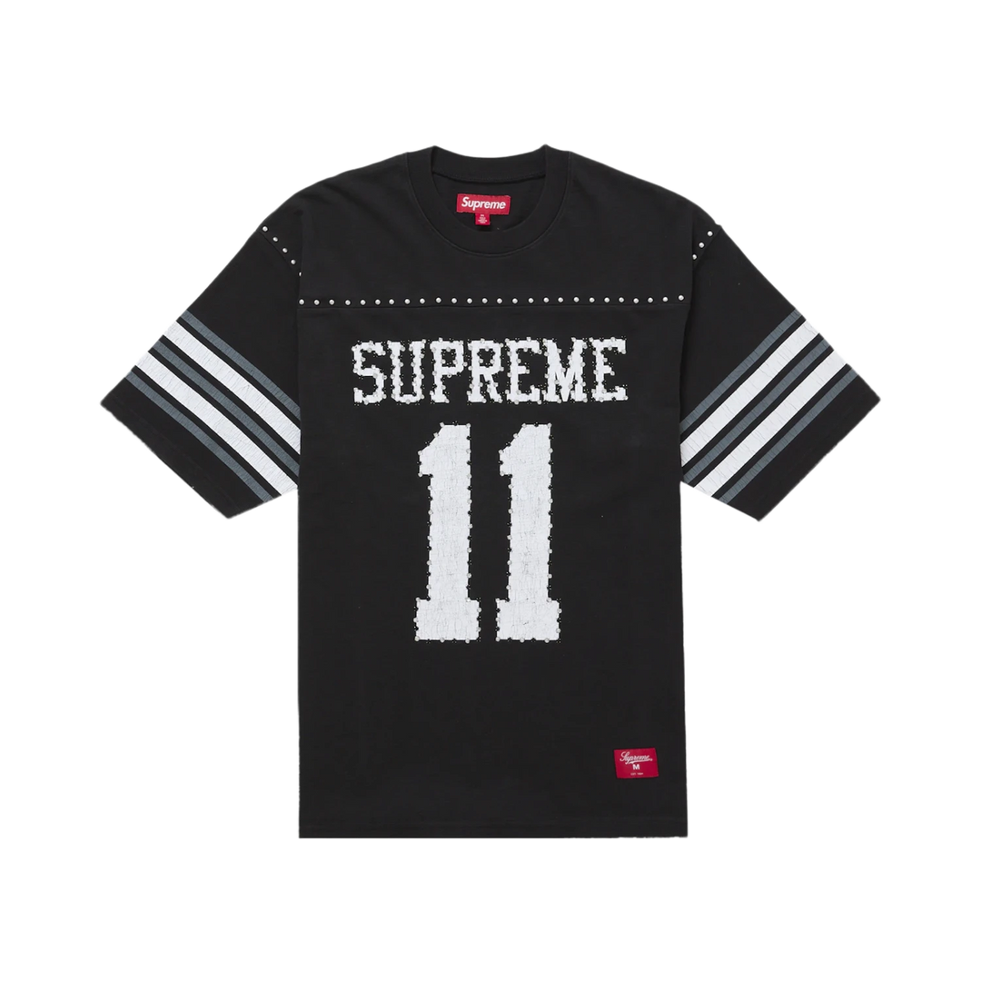 Supreme Studded S/S Football Top Black