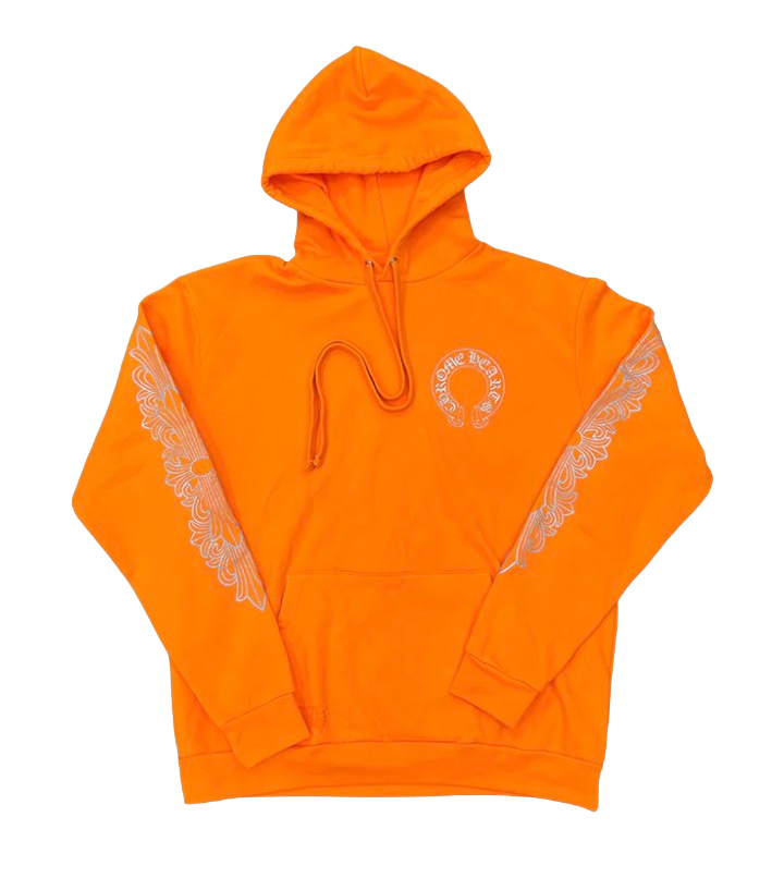 Chrome Hearts 'Silver Orange' Horseshoe Hoodie