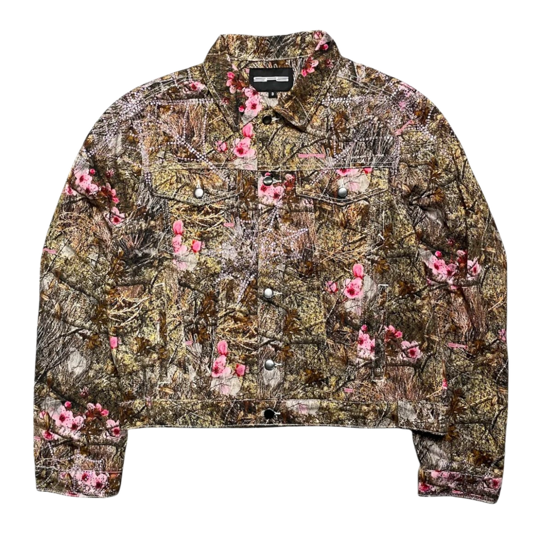 Sp5der Worldwide Realtree Rhinestone Denim Camo Jacket