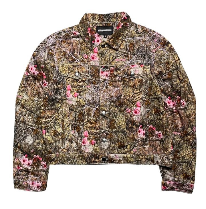 Sp5der Worldwide Realtree Rhinestone Denim Camo Jacket