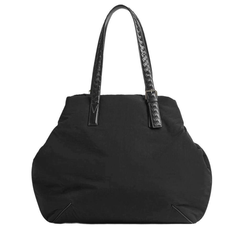 Bottega Veneta 'Black' Logo Patch Tote Bag