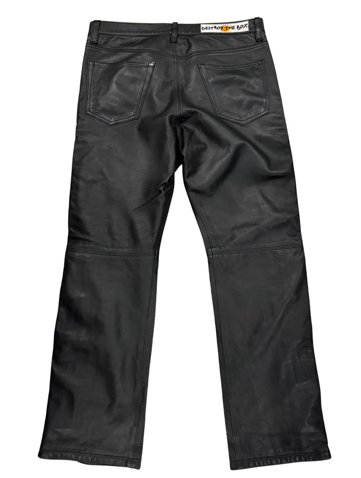 Destroy The Box 'Black' Chain Leather Pants