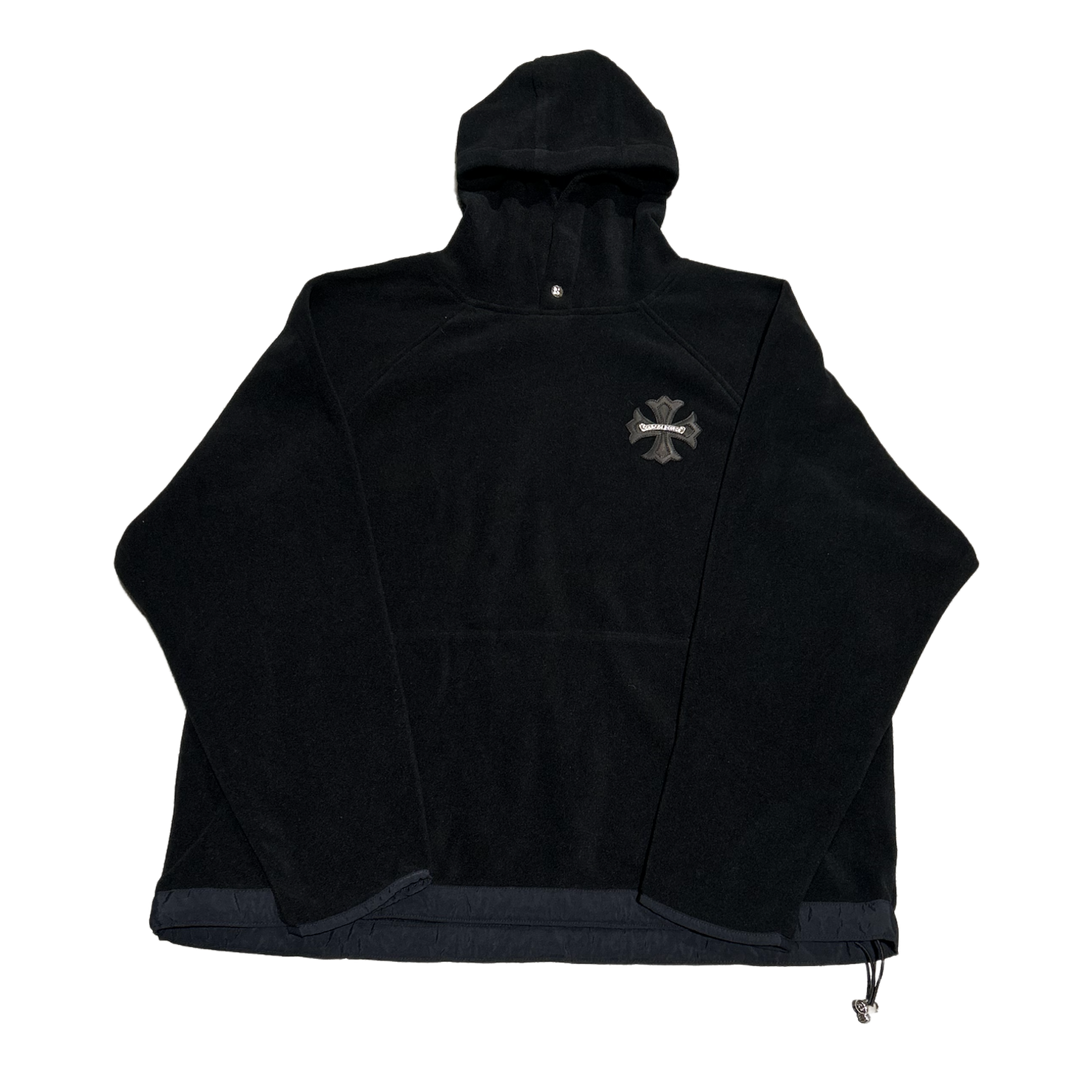 Chrome Hearts 'Leather Patch' Black Fleece Hoodie