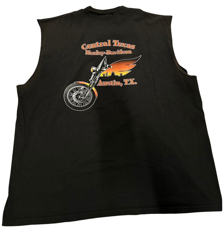 Harley Davidson 'Feel the Heat' Vintage 1998s Cutoff