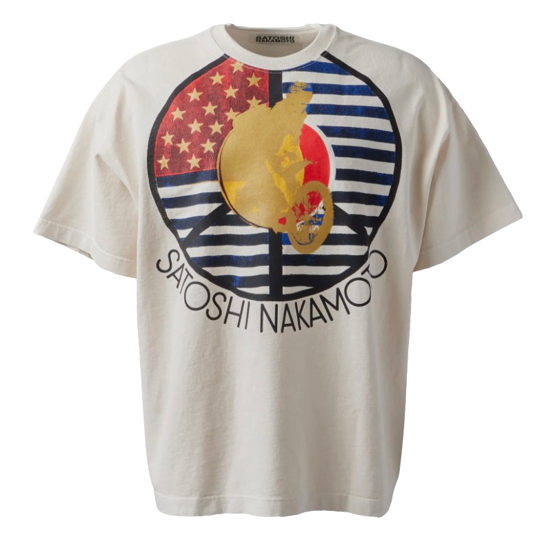 Satoshi Nakamoto 'American Dirtbike' Tee