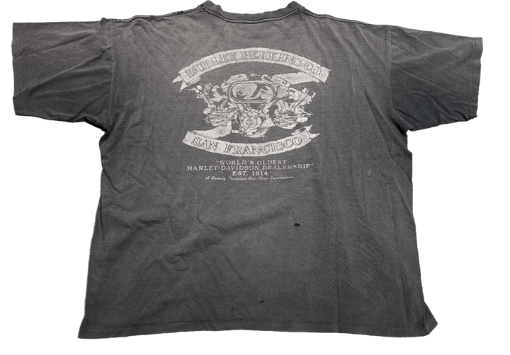 Harley Davidson 'San Francisco' Vintage Distressed Grey Tee