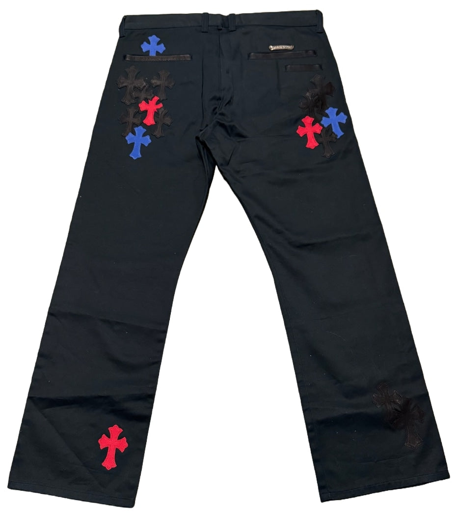 Chrome Hearts '35 Patch' Black Chino Pants