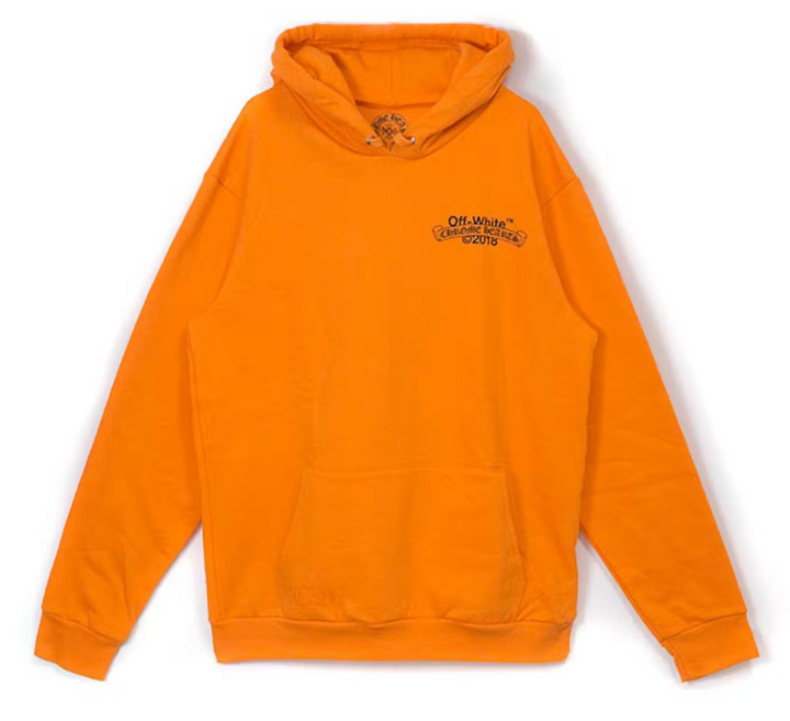 Chrome Hearts x Off-White 'Classic Logo' Orange Hoodie