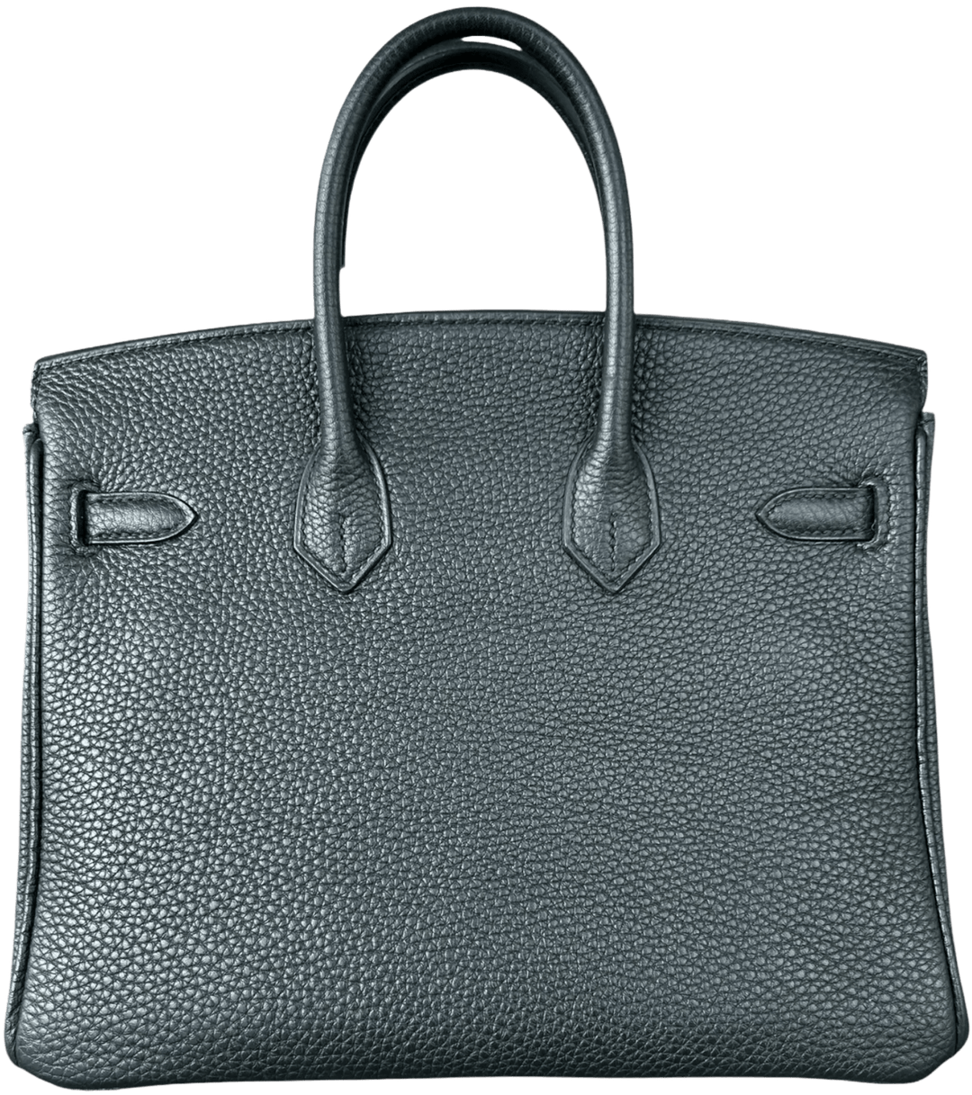Hermés 'Black' Palladium Hardware Togo Birkin 25