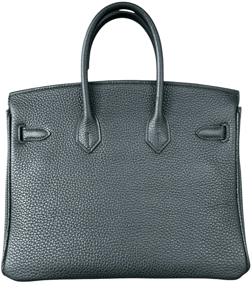 Hermés 'Black' Palladium Hardware Togo Birkin 25