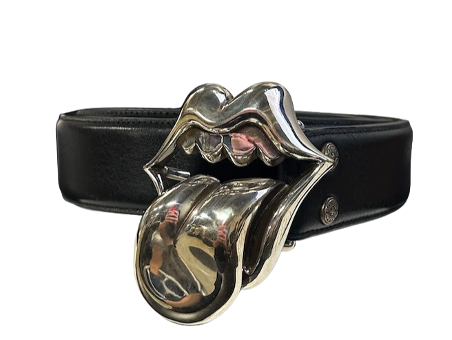 Chrome Hearts 'Rolling Stones' Lips Belt