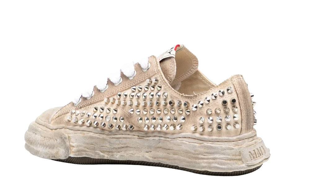 Maison Mihara Yasuhiro Peterson 23 OG Sole Studded Canvas Low White