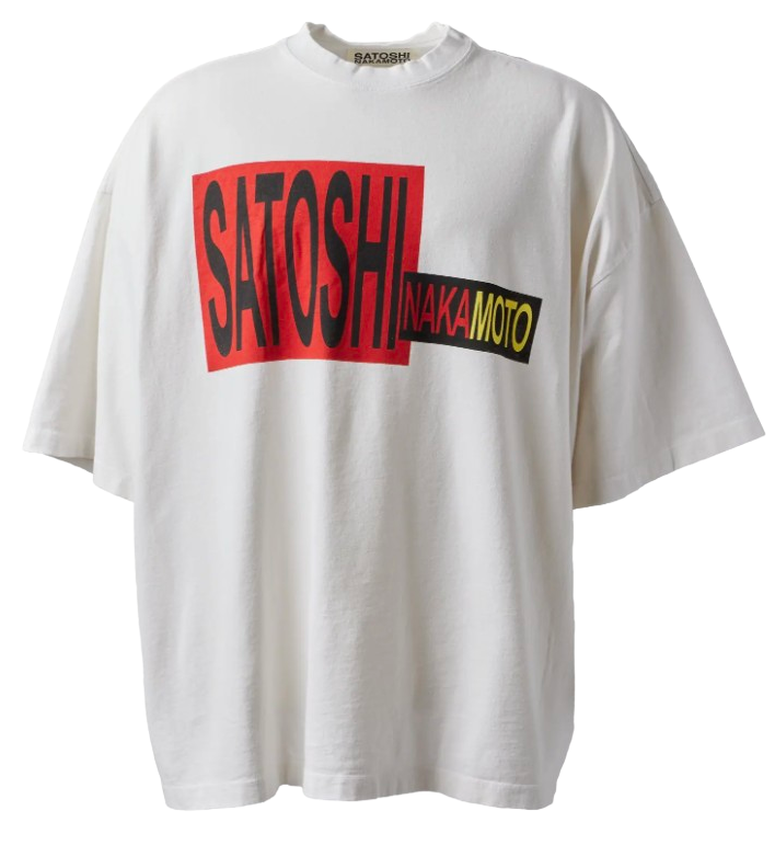 Satoshi Nakamoto 'Distort Oversized' Tee