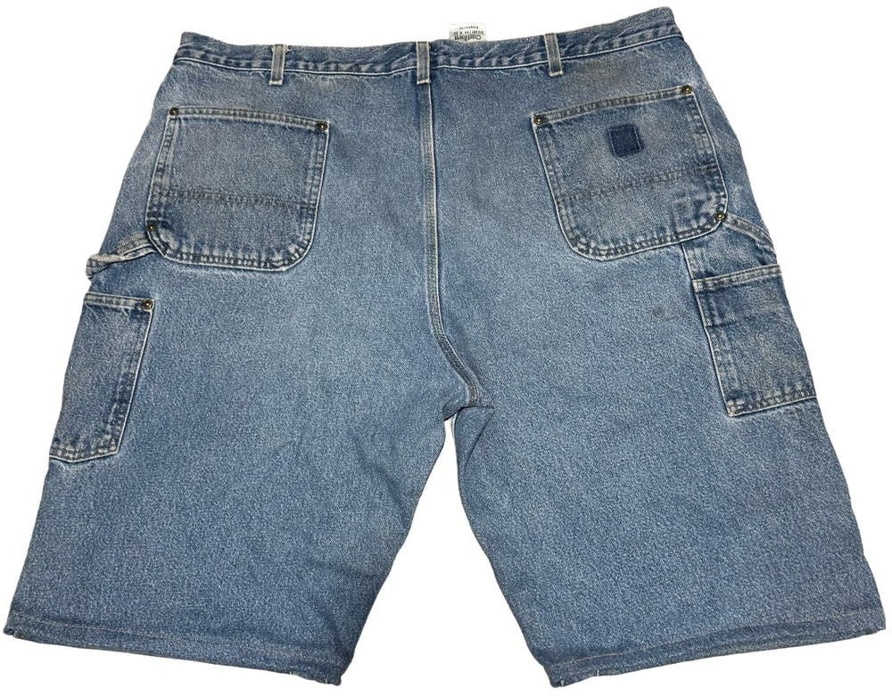Carhartt 'Blue Denim' Distressed Double Knee Carpenter Shorts