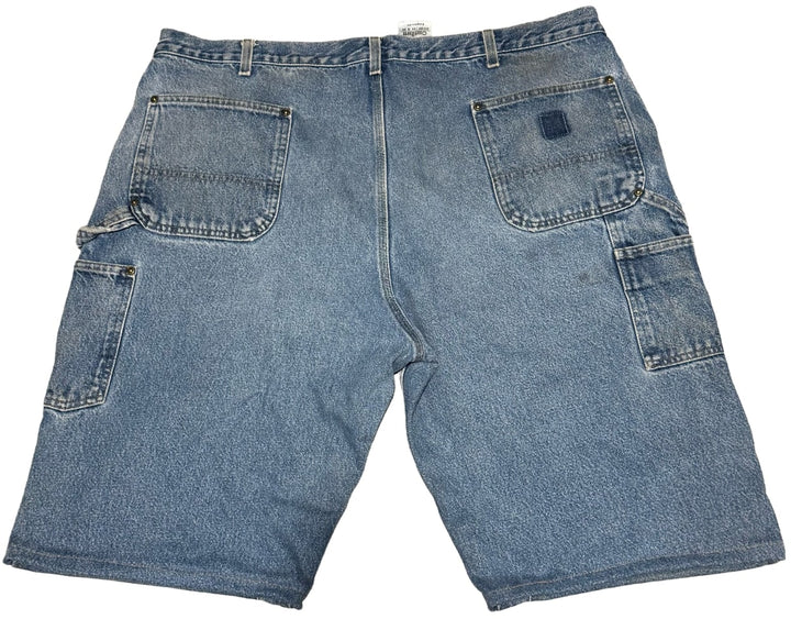 Carhartt 'Blue Denim' Distressed Double Knee Carpenter Shorts
