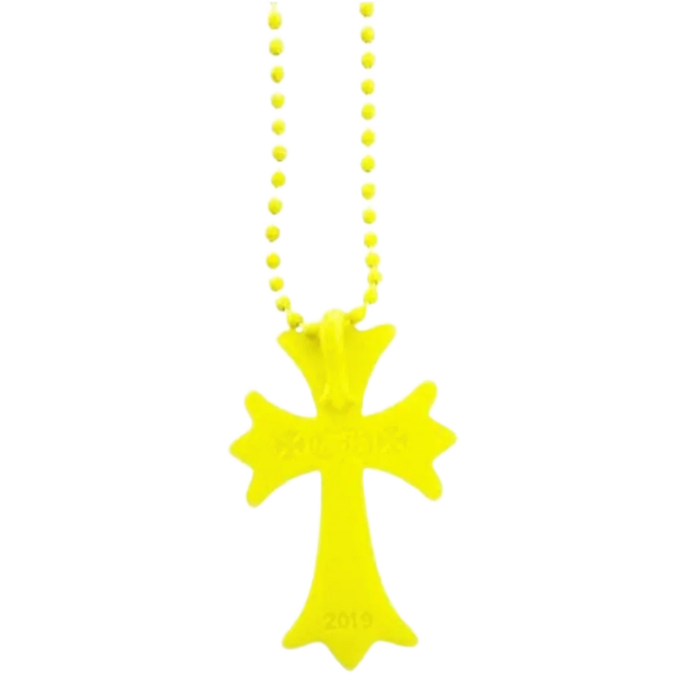 Chrome Hearts 'Yellow' Silicone Cross Necklace