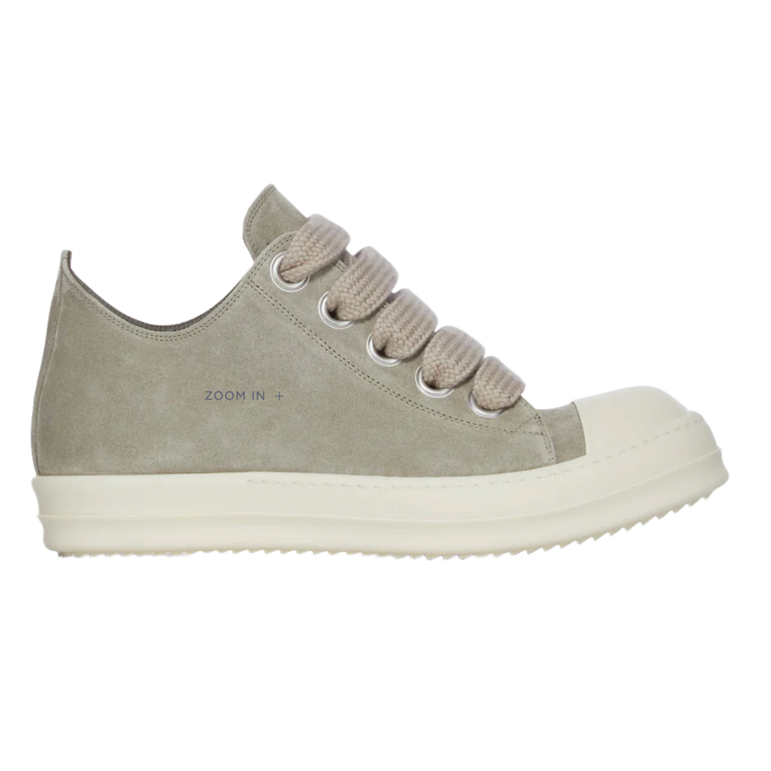 Rick Owens 'Dark Pearl' Suede Jumbo Lace Sneakers