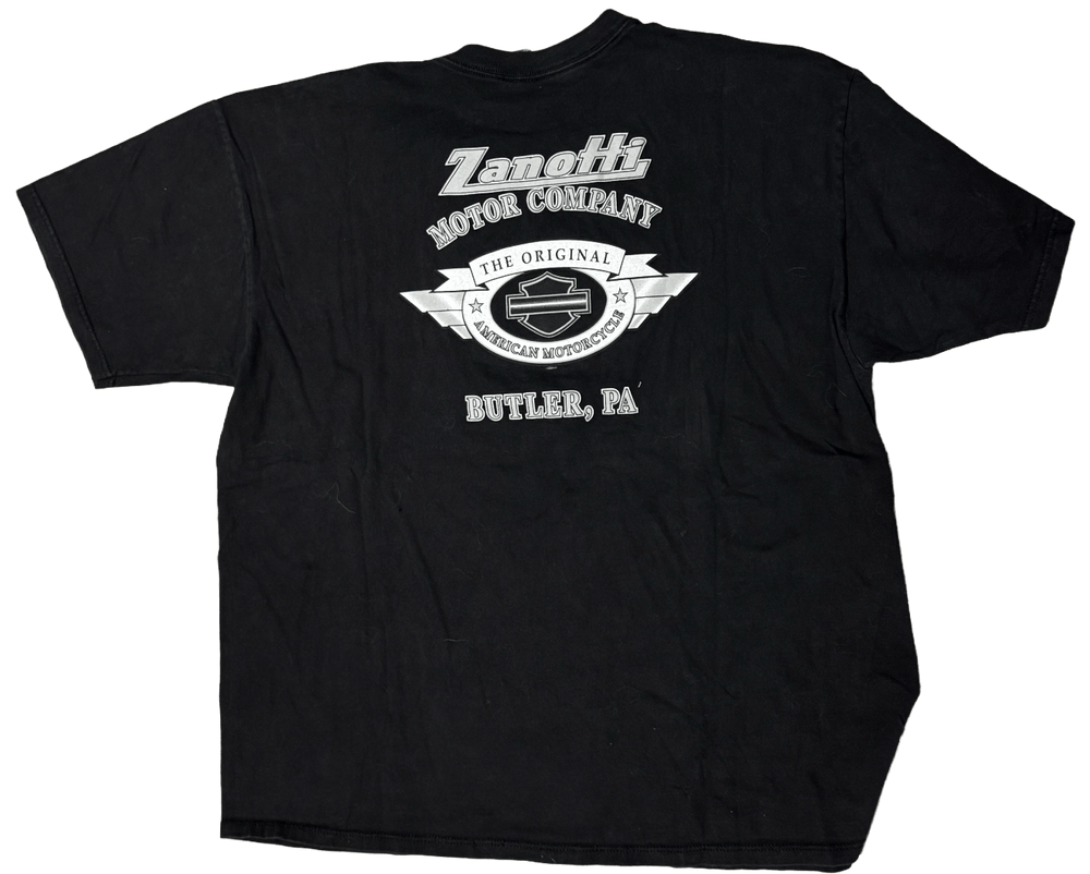 Harley Davidson 'Zanotti Butler PA' Vintage Black Tee