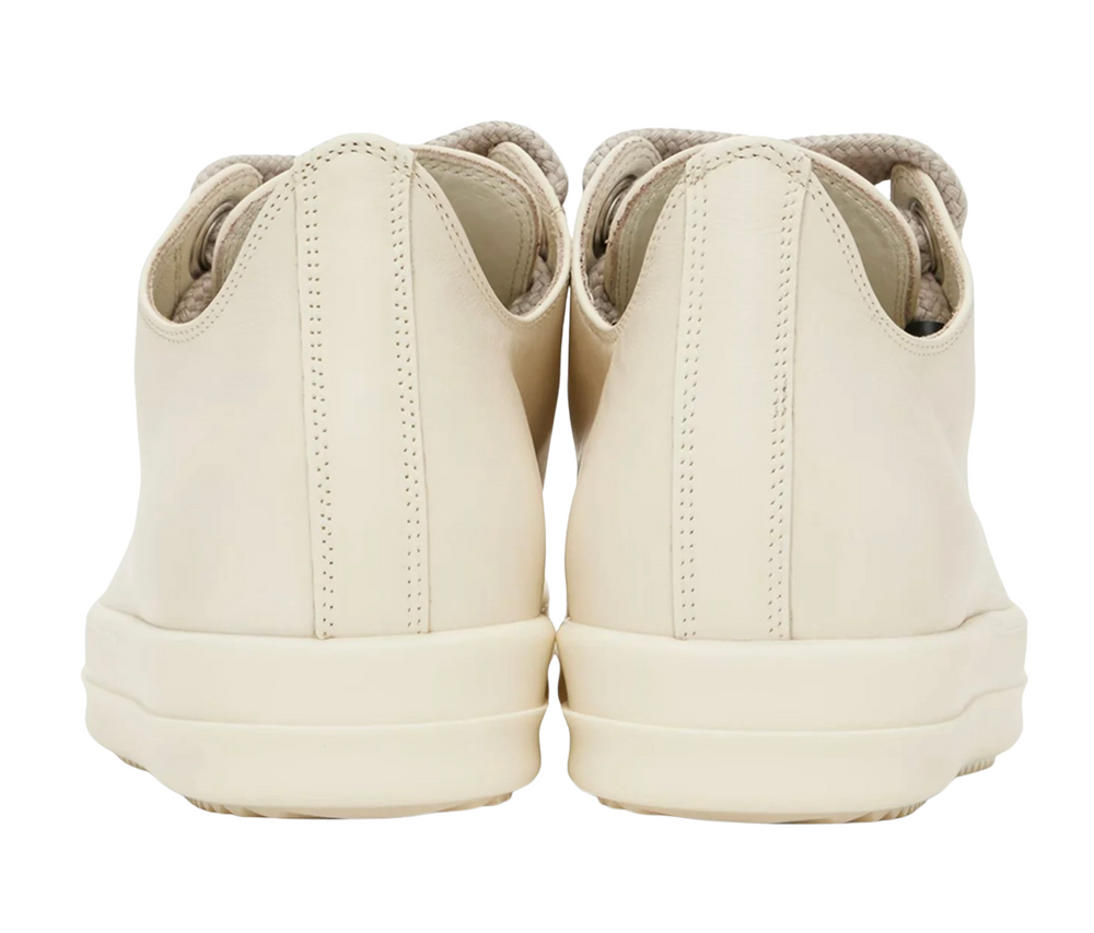 Rick Owens 'Milk' Jumbo Lace Low Sneakers