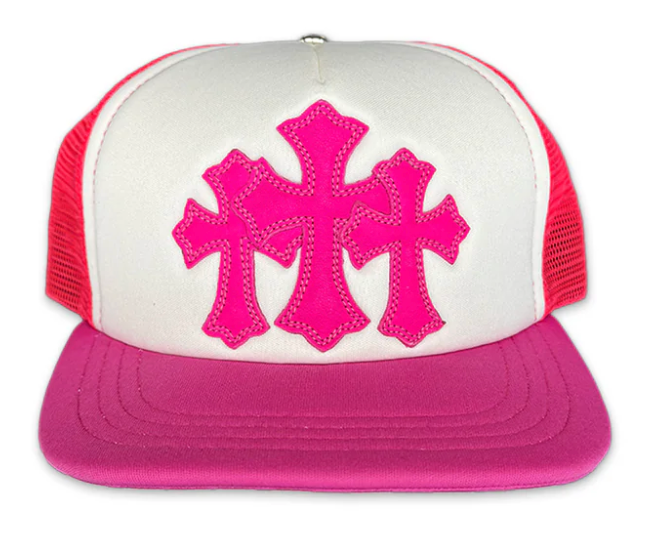 Chrome Hearts 'Hot Pink' Cemetery Trucker Hat