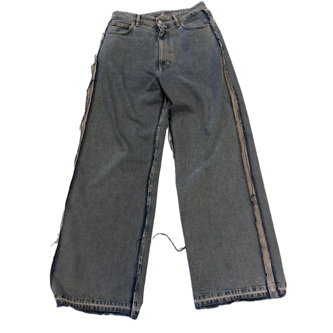 Maison Margiela 'MM6 Blue' Wide Leg Jeans