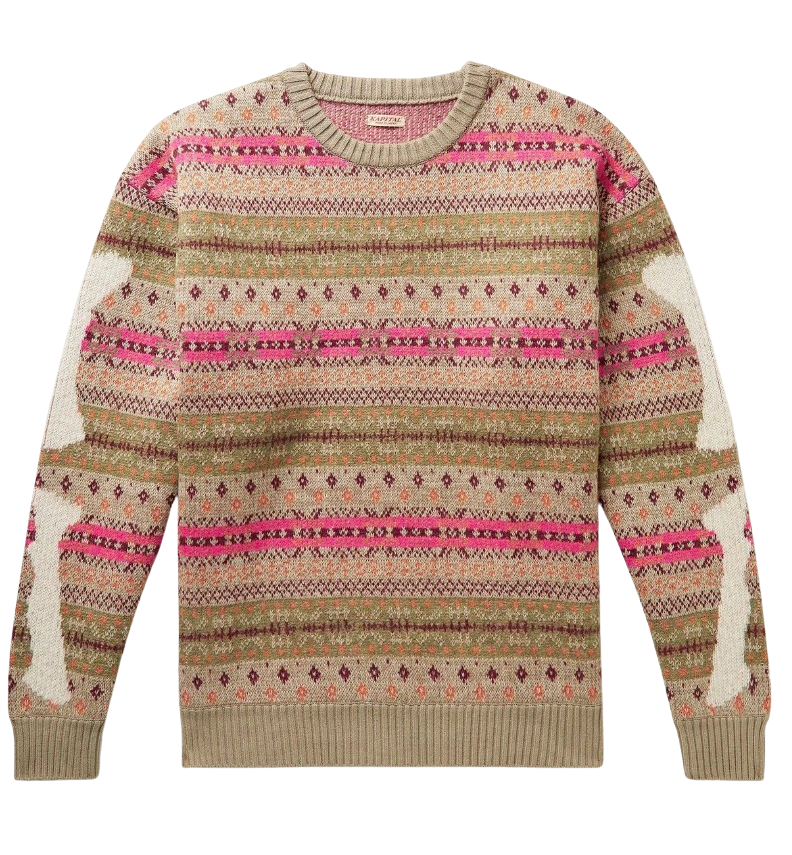 Kapital Fair Isle Wool Blend Sweater