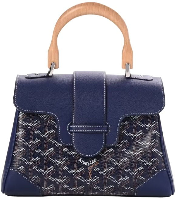 Goyard Saigon Mini 'Navy Blue' Bag