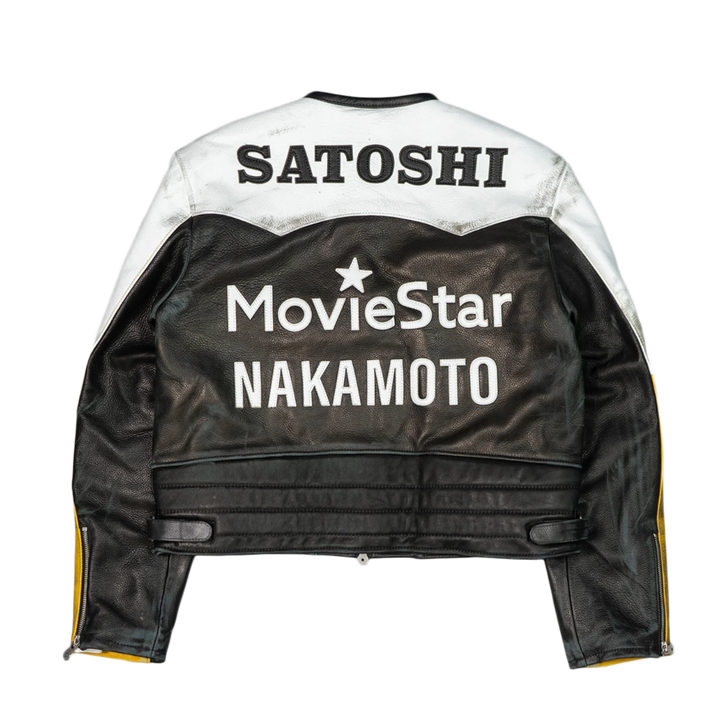 Satoshi Nakamoto 'Movie Star' Leather Jacket