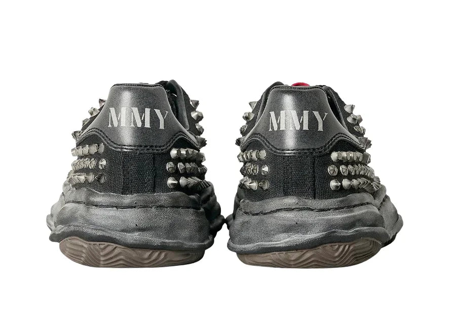 Maison Mihara Yasuhiro Peterson 23 OG Sole Studded Canvas Low Black Black