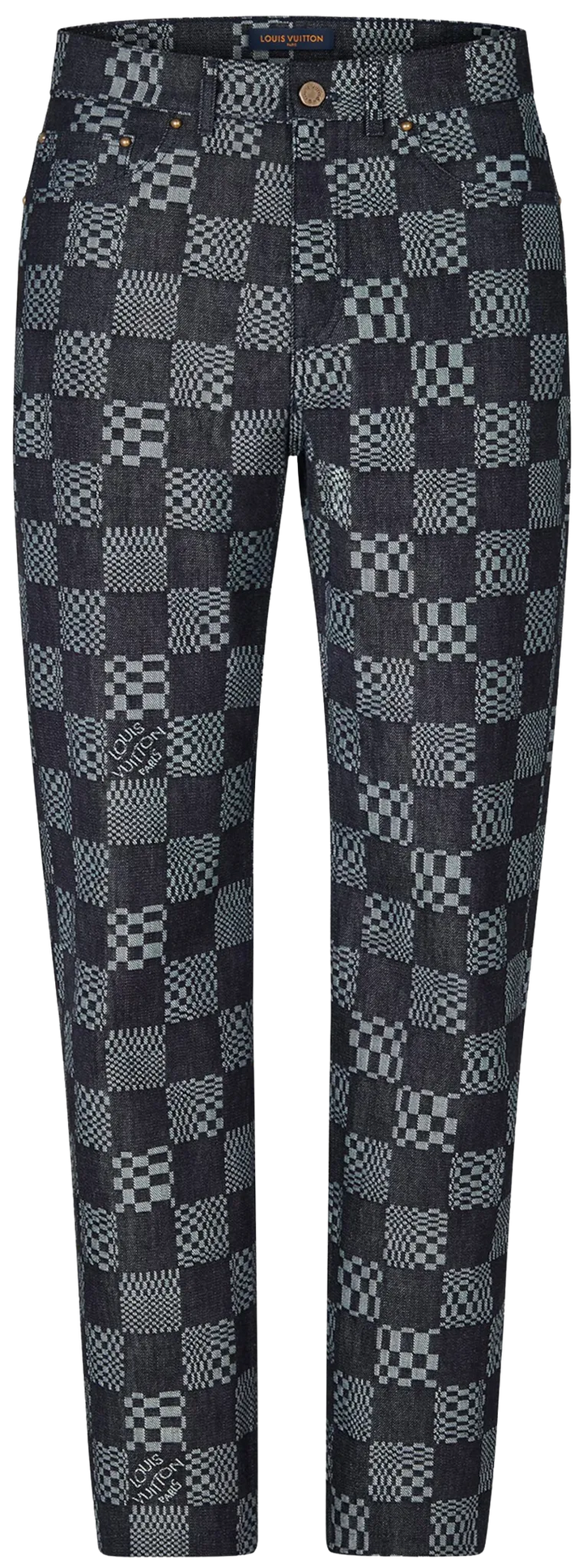 Louis Vuitton 'Distorted' Damier Jeans