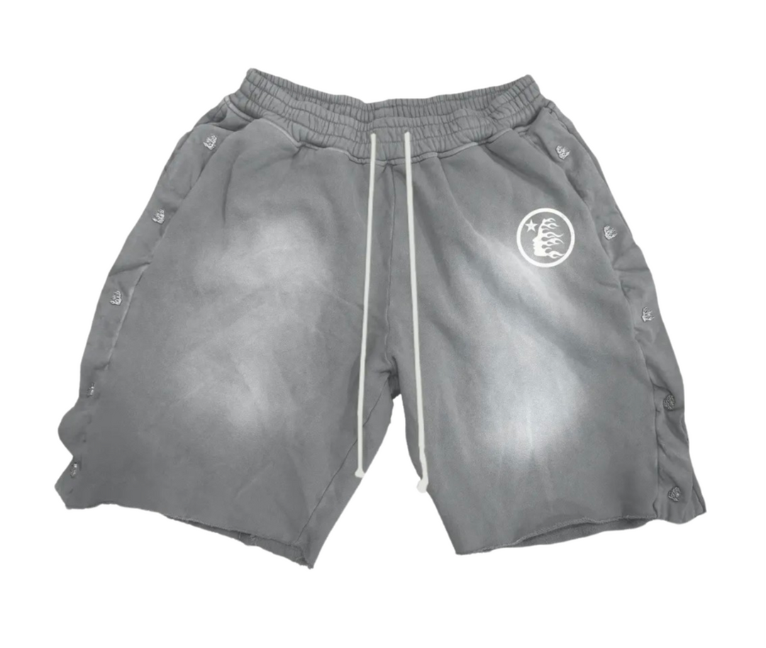 Hellstar Grey Snap Shorts