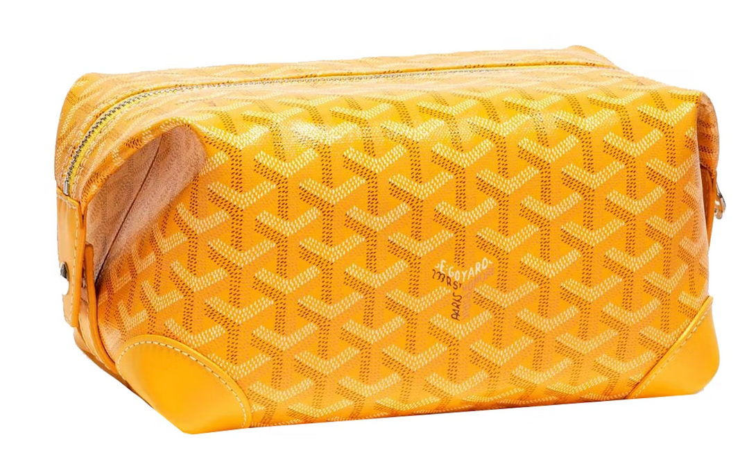 Goyard 'Yellow Boeing 25' Toiletry Bag