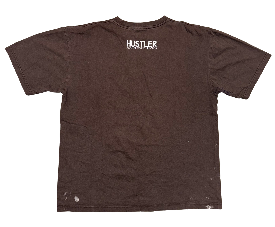 Hustler 'Beaver Lovers' Brown Vintage Tee