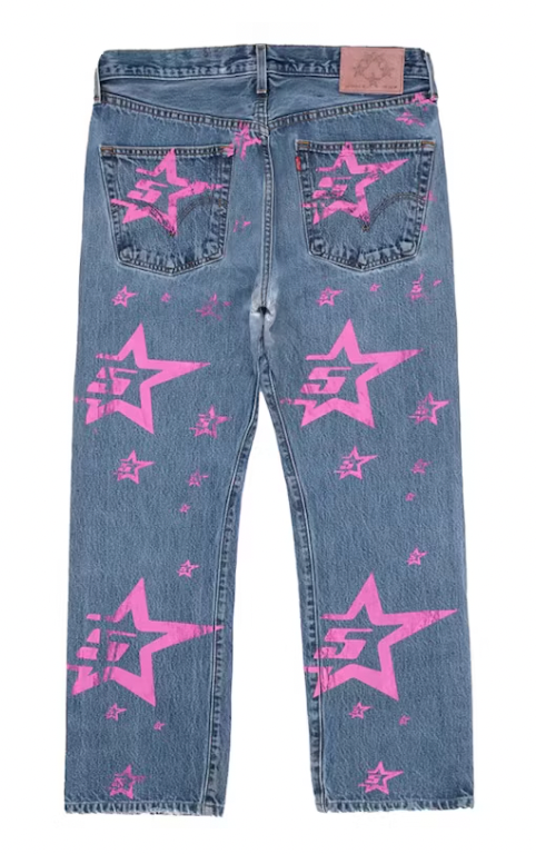 Sp5der '5Star' Indigo Vintage Jeans