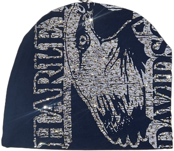 Bossi 'Navy Eagle' Rhinestone Vintage Beanie