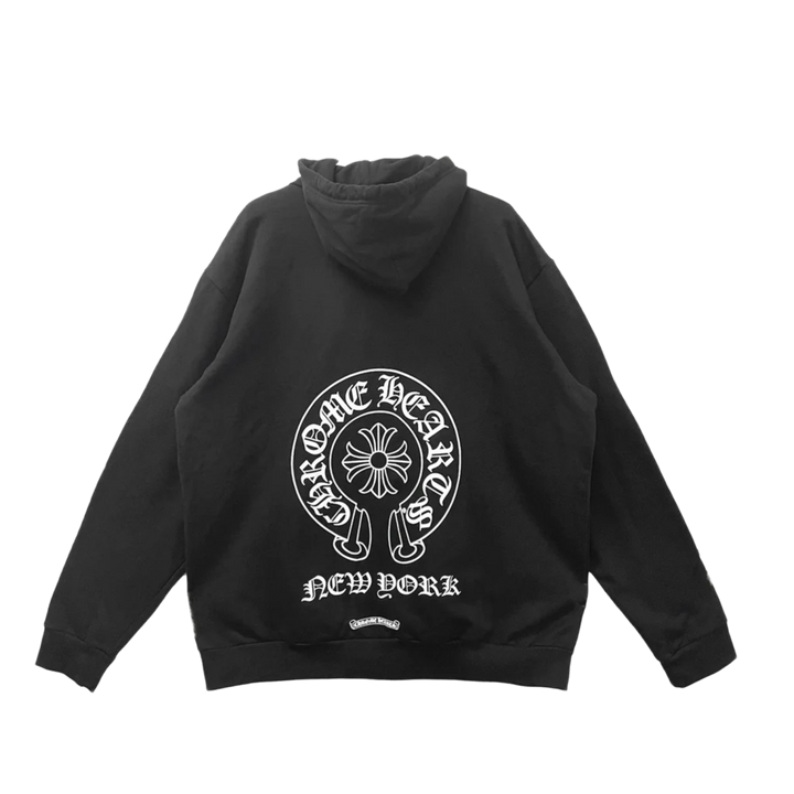 Chrome Hearts 'New York' Horseshoe Black Hoodie