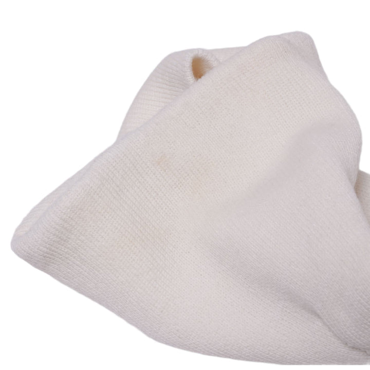 Chrome Hearts 'Blue Horseshoe' Miami Exclusive White Beanie